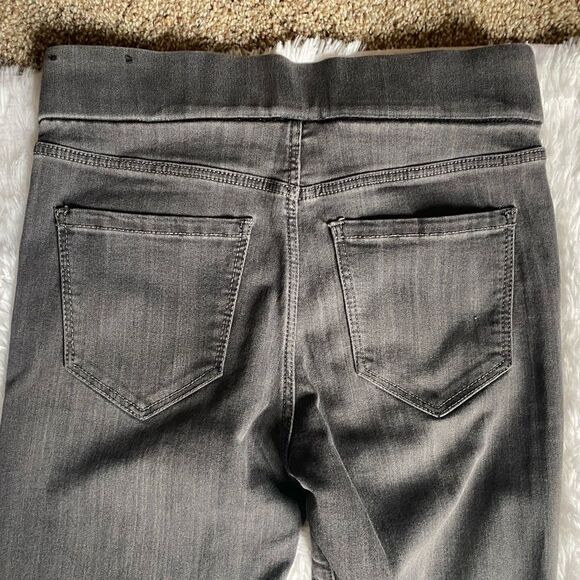 LIVERPOOL Pull On Jeans Dark Gray Elastic Waist Women’s Size 2P FLAWED - Picture 3 of 10